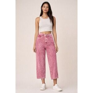 GAP Womwn Wide Leg Jeans Size 10/30 Y2K Barbie-Pink High Rise Cheeky  Washwell